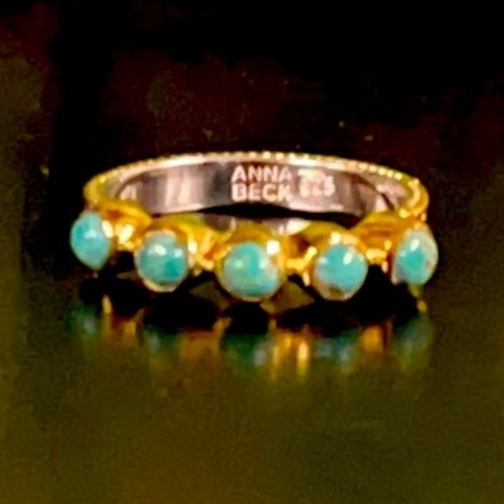 Wow Anna Beckturquoise Multi-Stone Ring - image 1